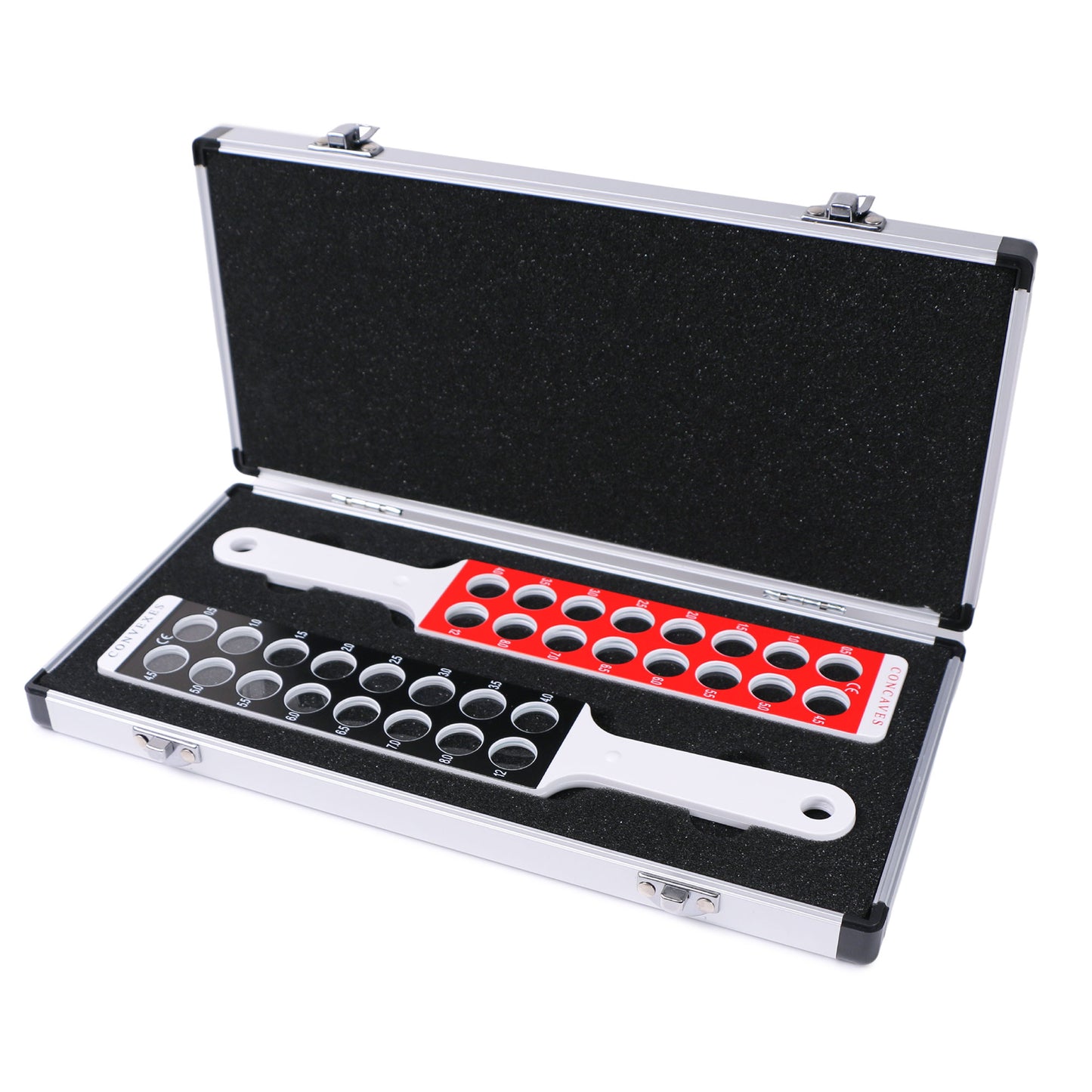 UCanSee 32 Lenses Optical Retinoscopy Rack Lens Set for Quick Examination of Diopter Spectacles with a Aluminum Case