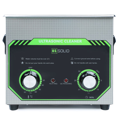 3L U.S. Solid 40 KHz Stainless Steel Ultrasonic Cleaner with Rotary Control