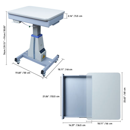 Ophthalmic Motorized Lift Table with a Drawer (23.62" x 18.11")