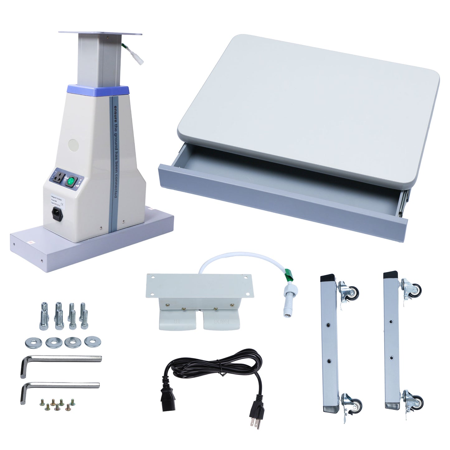 Ophthalmic Motorized Lift Table with a Drawer (23.62" x 18.11")