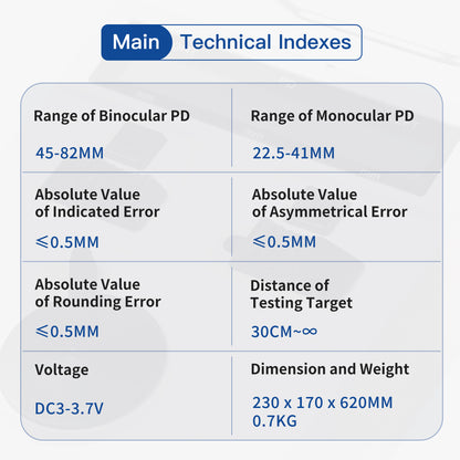 Digital PD Meter Pupilometer Interpupillary Distance Tester