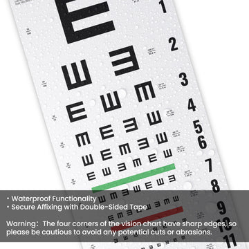 Snellen Eye Chart for Eye Exams 20 Feet, Students Eye Charts with Wooden  Frame for Wall Decor, 22x11 Inches Canvas Low Vision Eye Chart with Eye