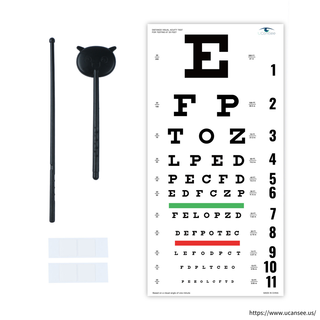 Snellen Eye Chart Eye Charts for Eye Exams 20 Feet 22 11 Inches Low Vision  Eye Test Charts for Wall D cor Kids Gifts