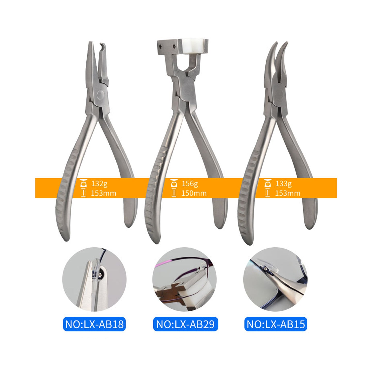 1 pc Eyeglass Tools Pliers Nose Pad Plier