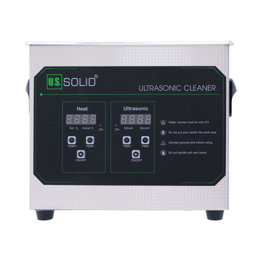 3L U.S. Solid 40 KHz Stainless Steel Ultrasonic Cleaner