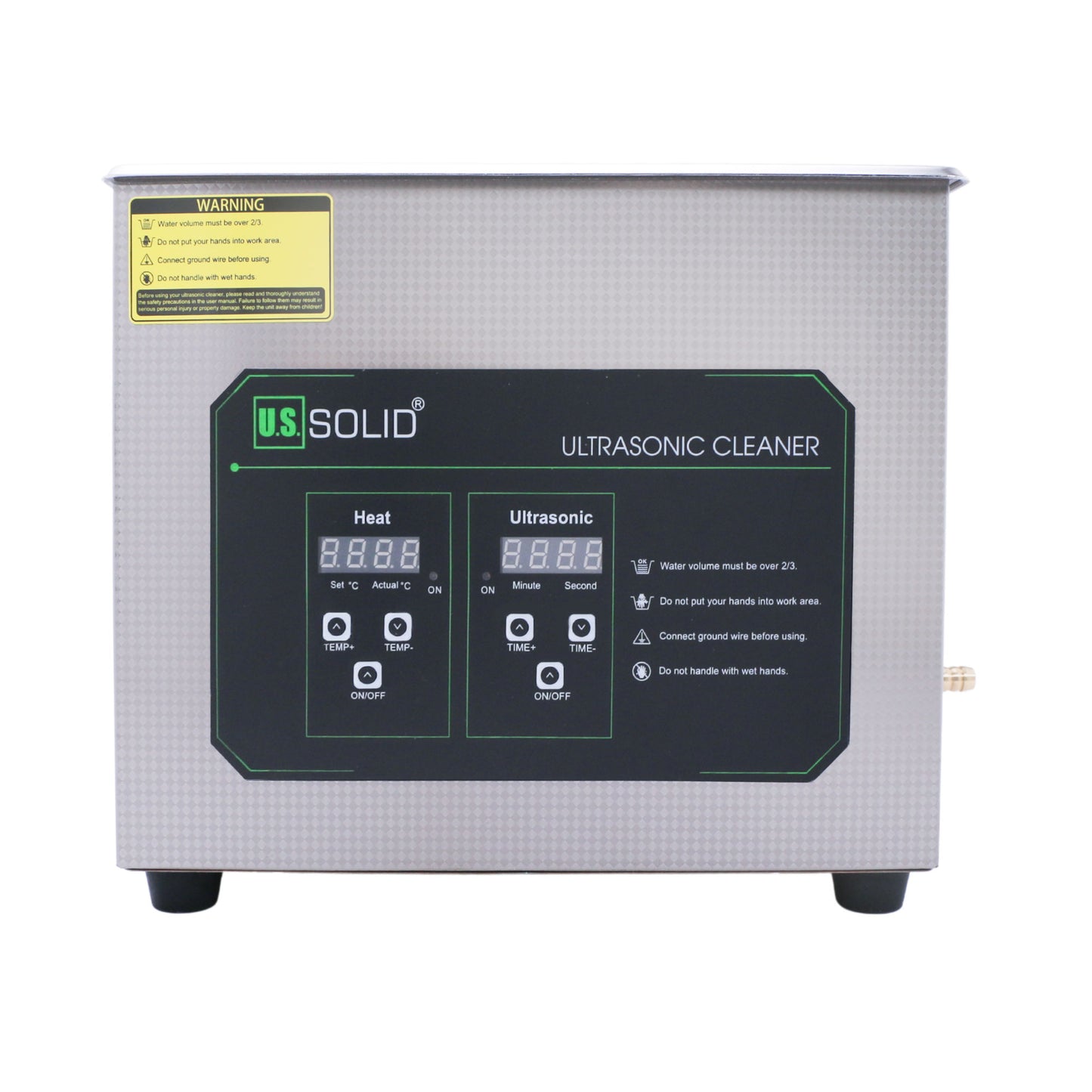 6.5L U.S. Solid 40 KHz Stainless Steel Ultrasonic Cleaner