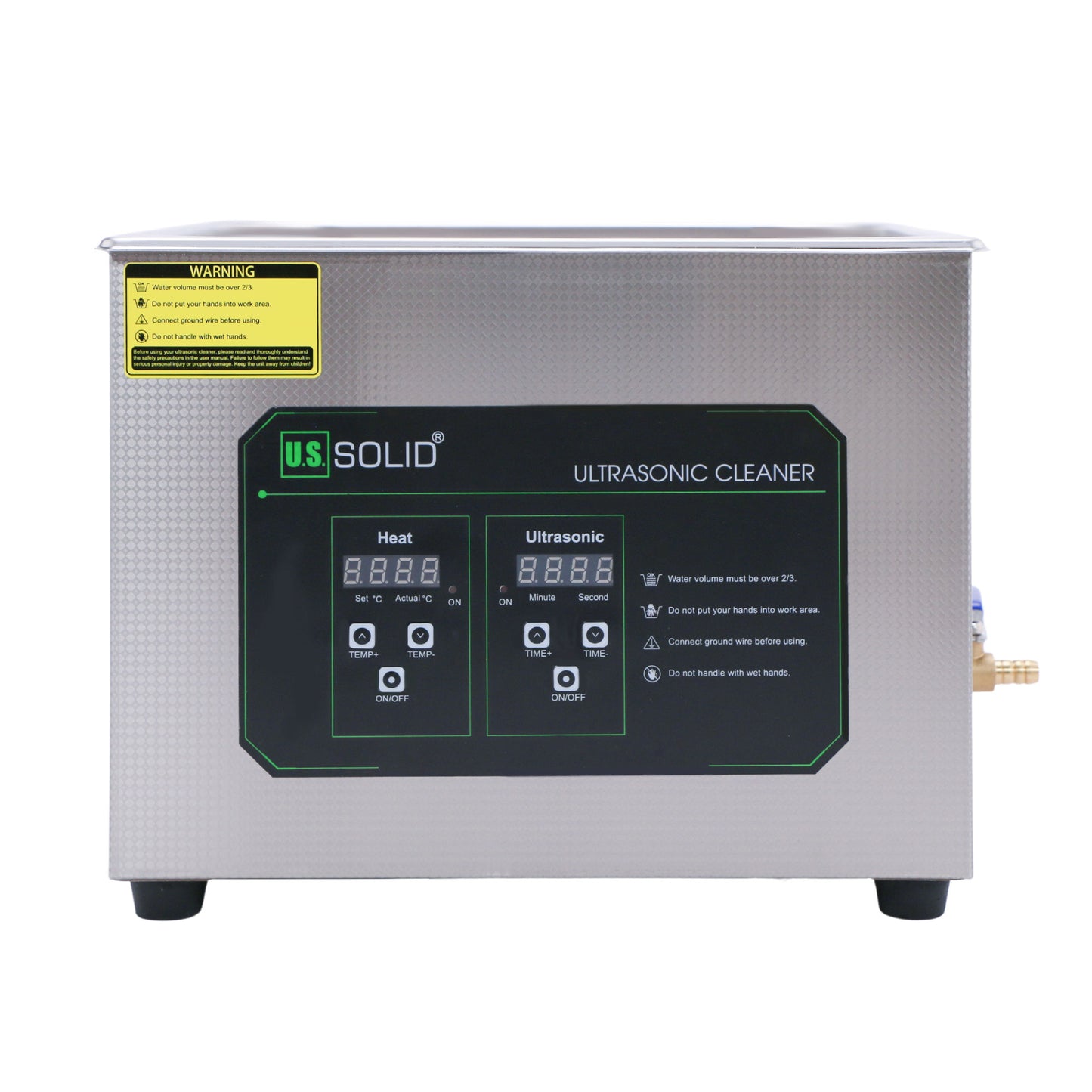 15L U.S. Solid 40KHz Stainless Steel Ultrasonic Cleaner