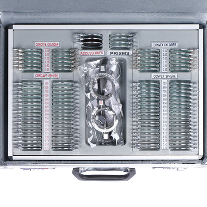 UCanSee® 104 pcs Trial Lens Set Optometry Kit Metal Rim Aluminum Case