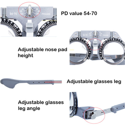 Optical Trial Frame Light 54-70mm PD