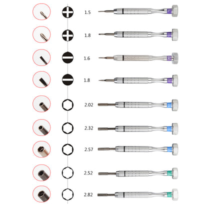 Screwdriver Set Eyeglass Screwdrivers 9 pcs